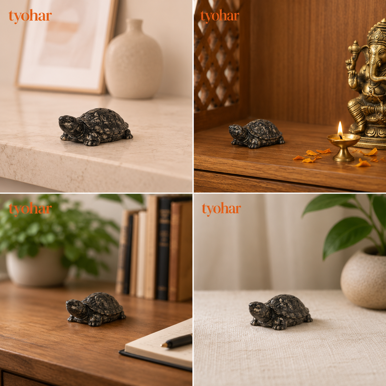 Raw Pyrite Tortoise For Vastu, Feng Shui & Prosperity