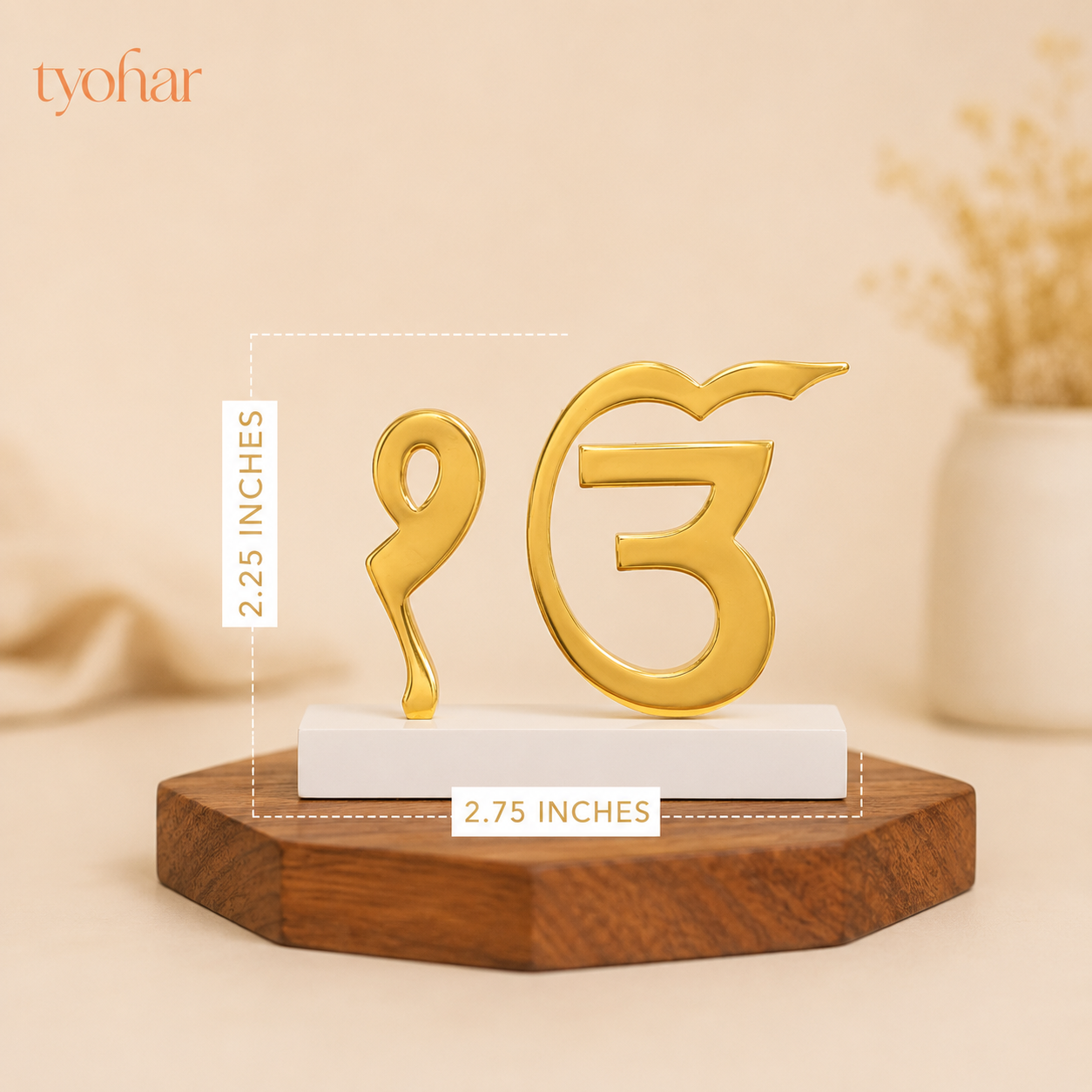 Ek Onkar & Khanda Car Dashboard | Pure Gold Plated
