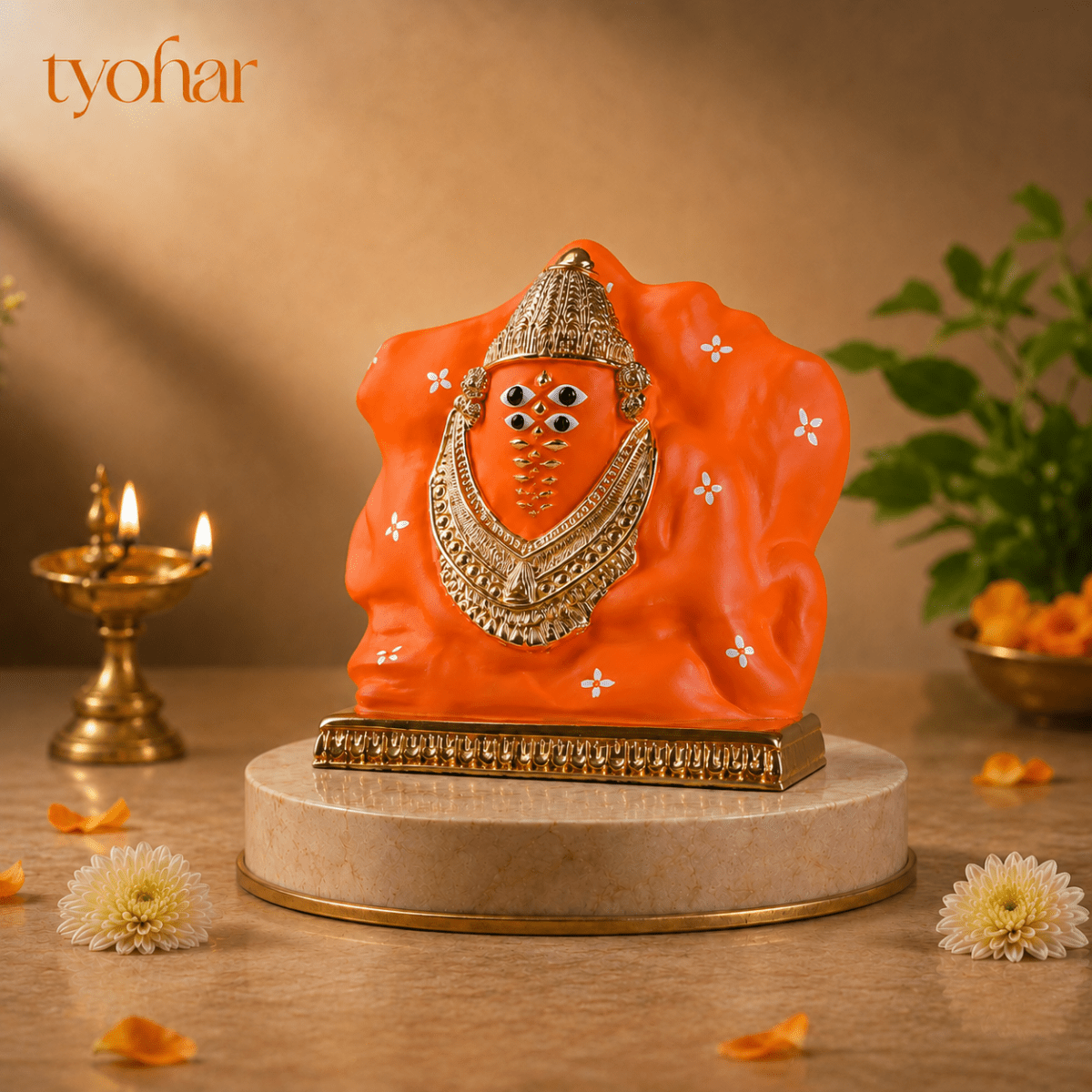 Shree Ashapura Maa Murti | Pure 24K Gold plated - Tyohar Store