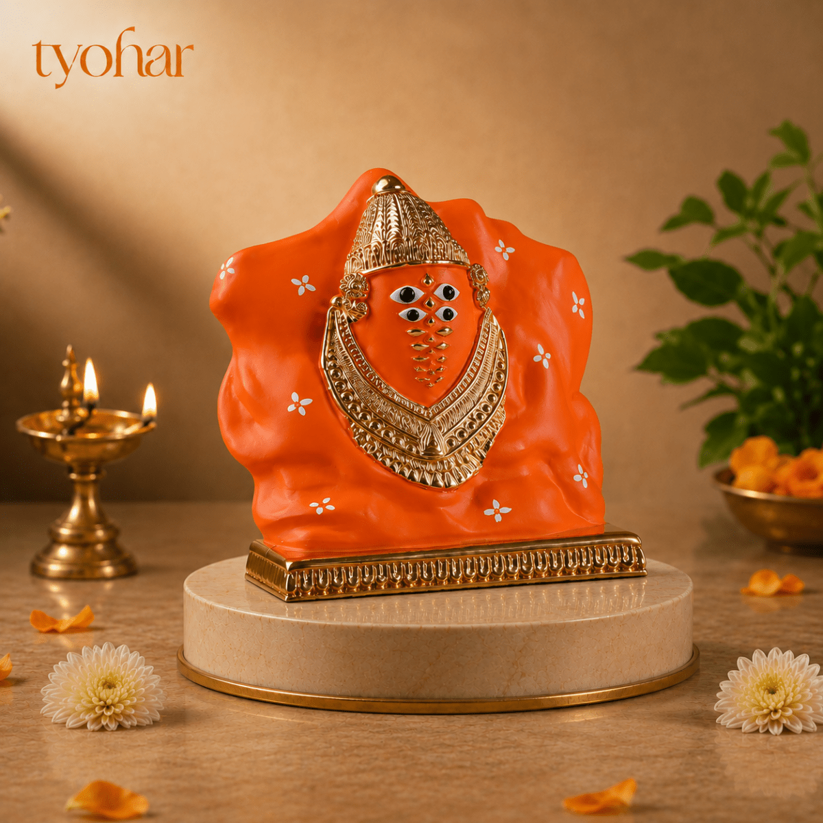 Shree Ashapura Maa Murti | Pure 24K Gold plated - Tyohar Store