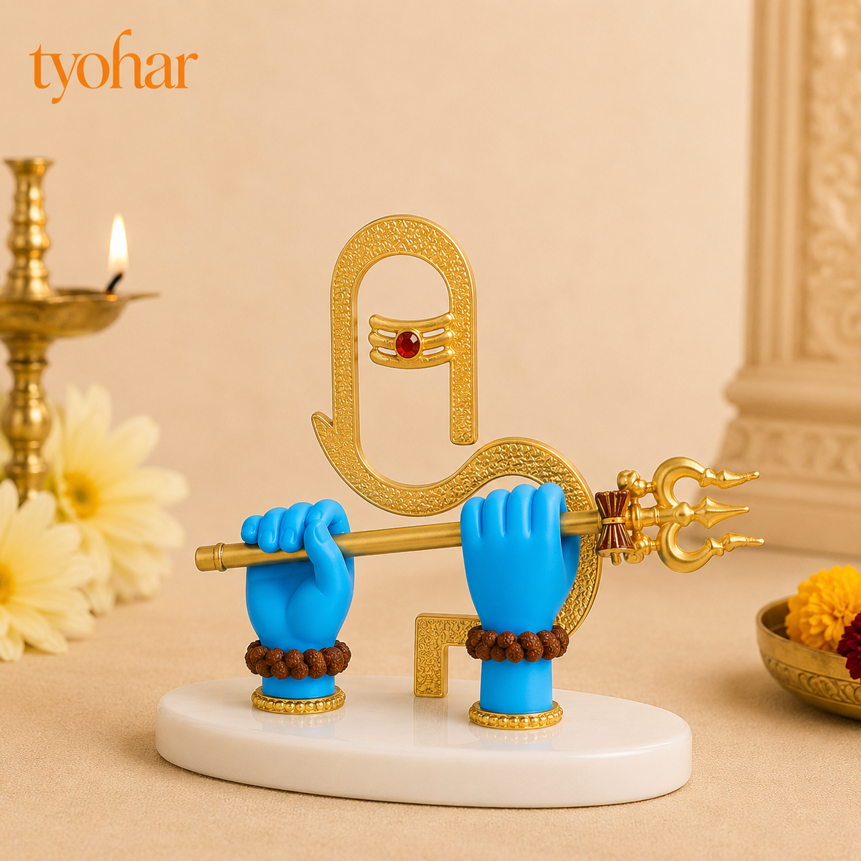 Mahadev's Divine Hands Idol | Gold Plated