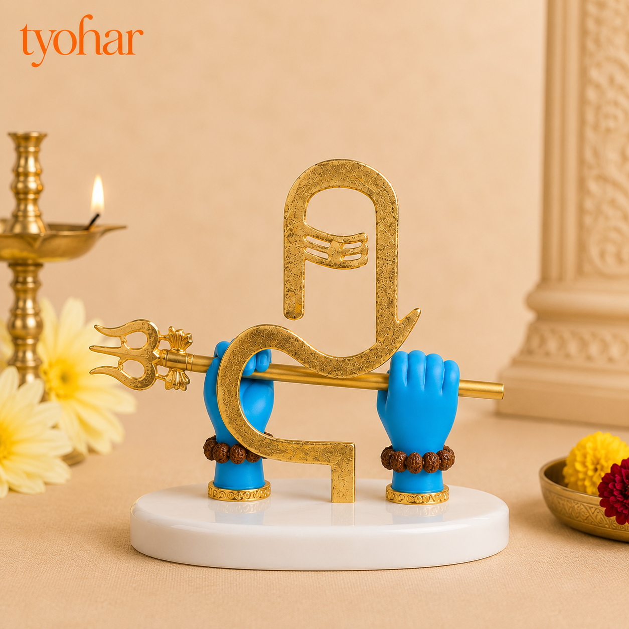 Mahadev's Divine Hands Idol | Gold Plated