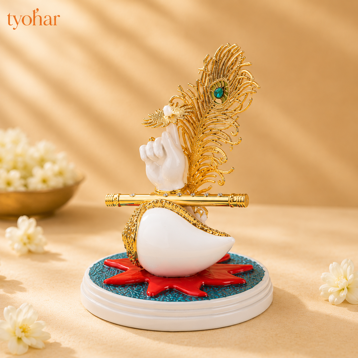 Shree Vishnu's Divine Hand | Pure 24K Gold Plated