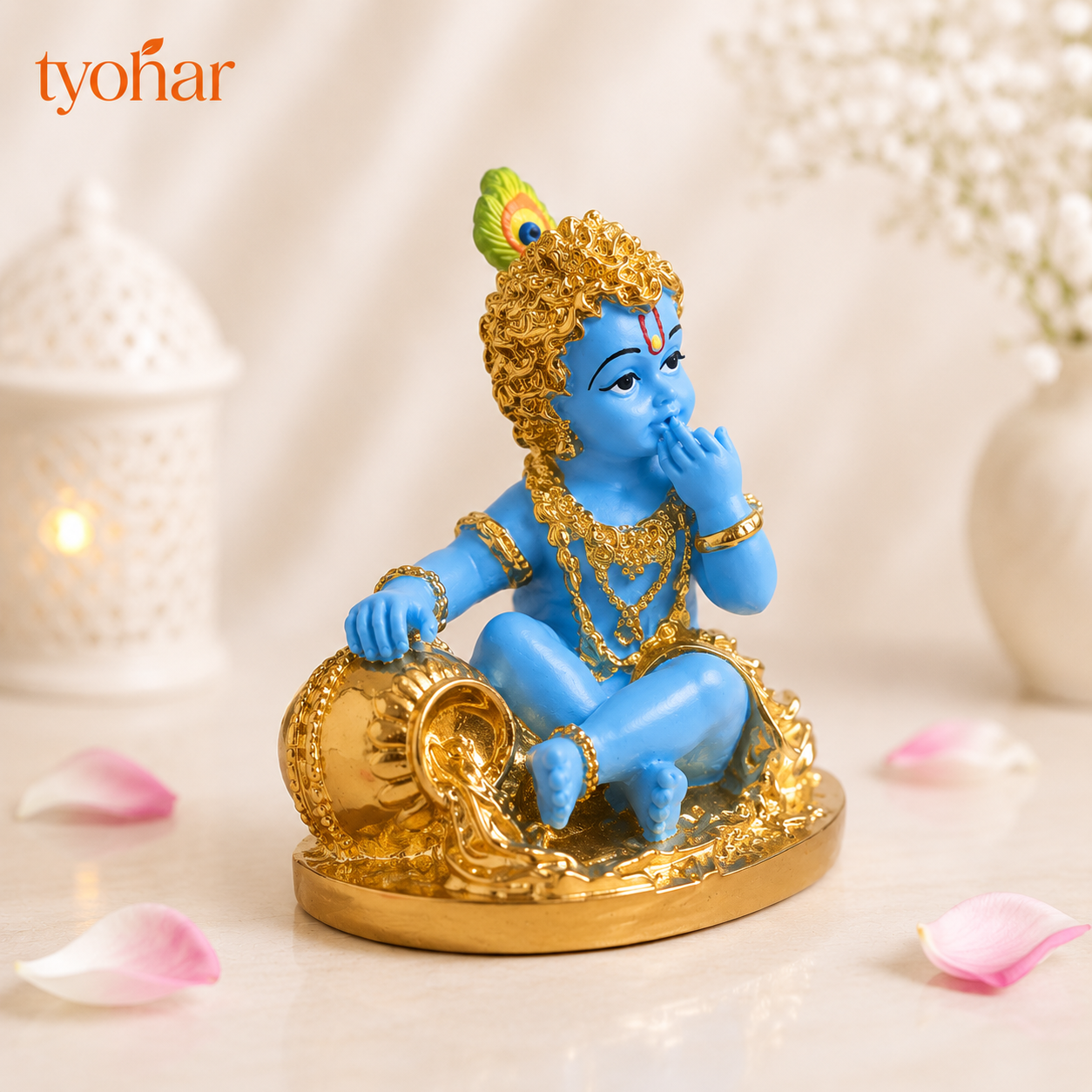Laddu Gopal Kanha Idol | Pure 24K Gold Plated (Janmashtami Special)