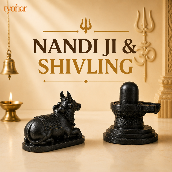Pyrite Shivling & Nandi | Attract Abundance, Prosperity & Shiv Ji's Blessings