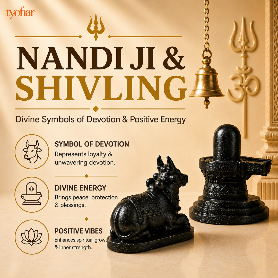 Pyrite Shivling & Nandi | Attract Abundance, Prosperity & Shiv Ji's Blessings