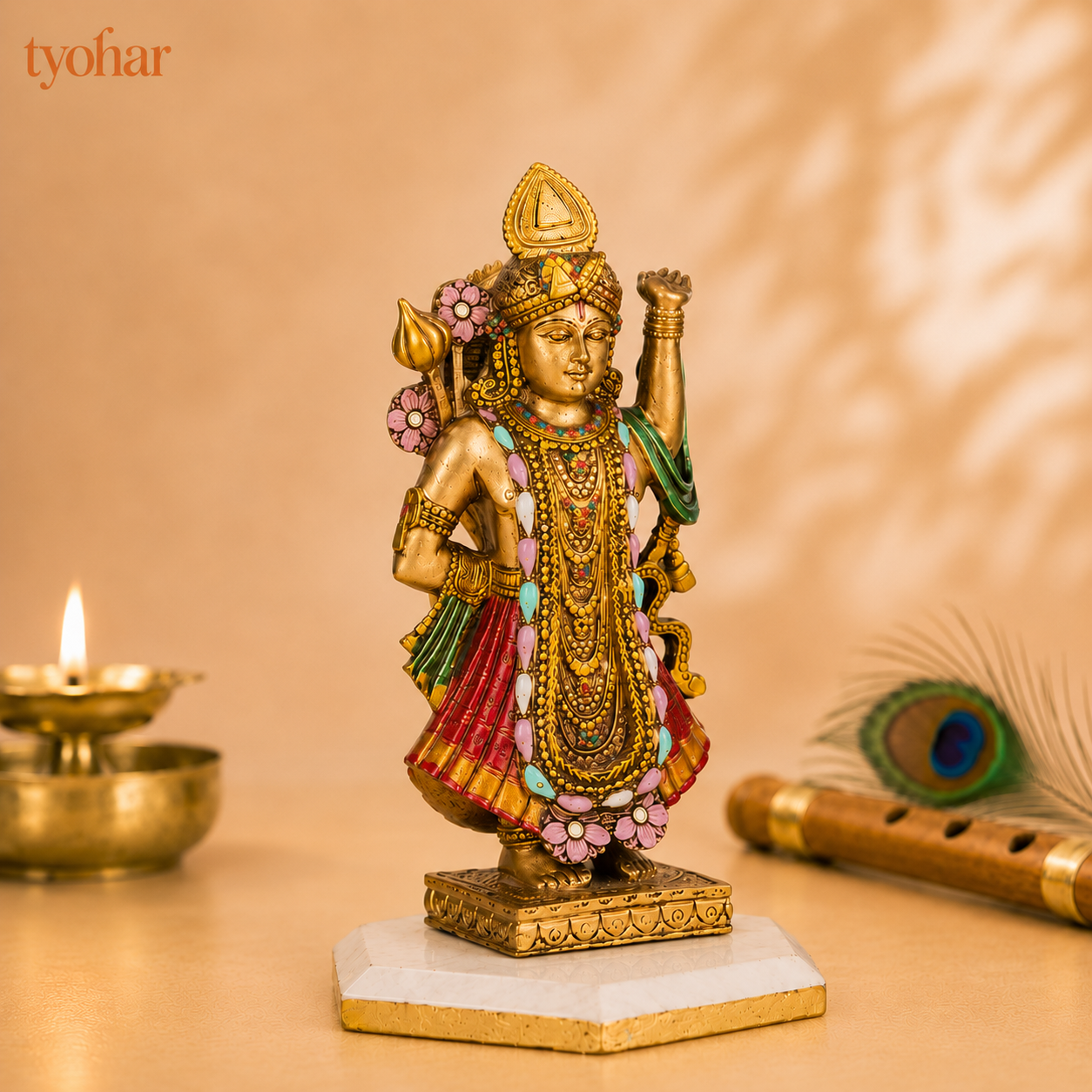 Lord Shreenath Ji Murti Antique Idol (10 Inch)