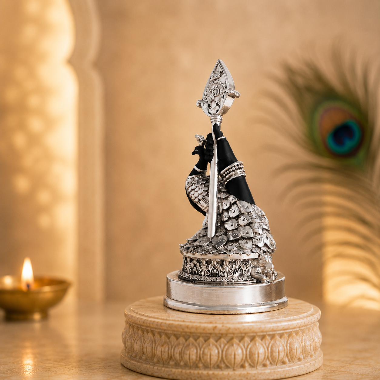 Vel Mayil Murugan Idol (999 Silver Plated)