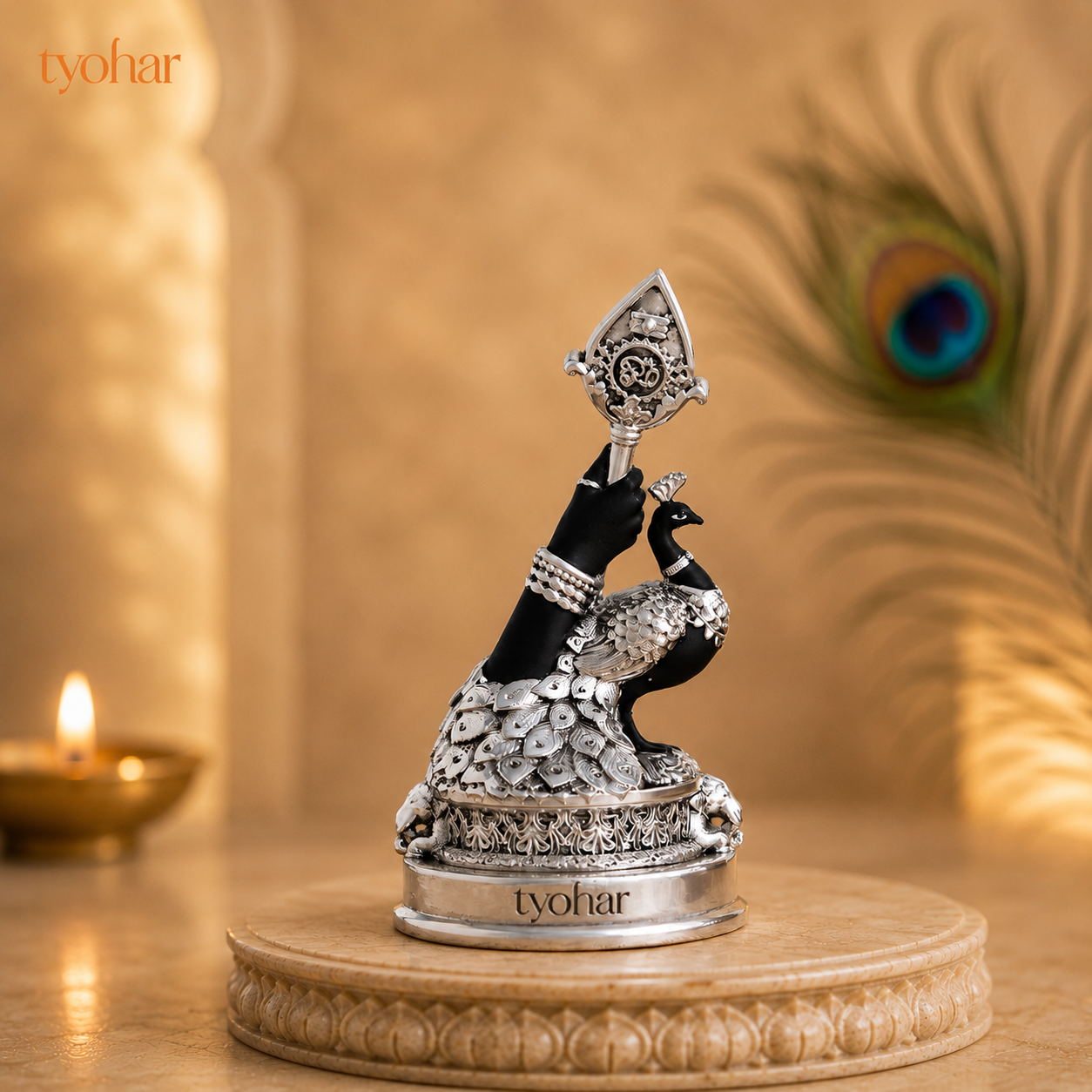 Vel Mayil Murugan Idol (999 Silver Plated)