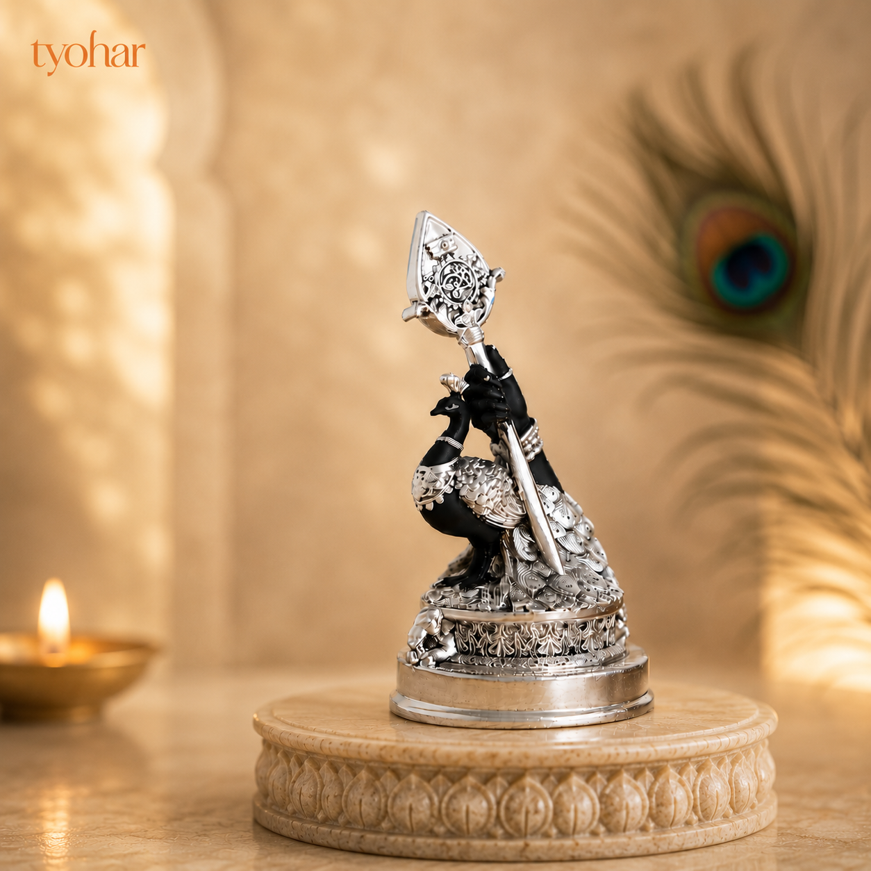 Vel Mayil Murugan Idol (999 Silver Plated)