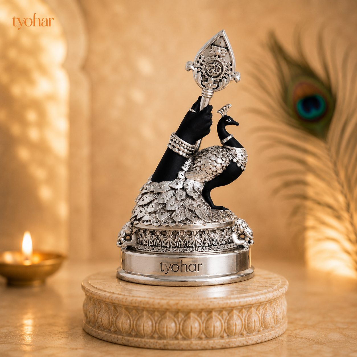 Vel Mayil Murugan Idol (999 Silver Plated)