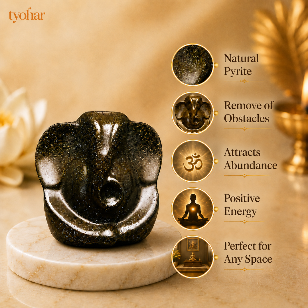 Pyrite Ganesha | Attract Money & Abundance