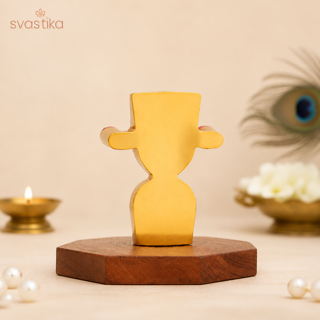 Lord Jagannath, Subhadra, Balabhadra Murti Set | Gold Plated