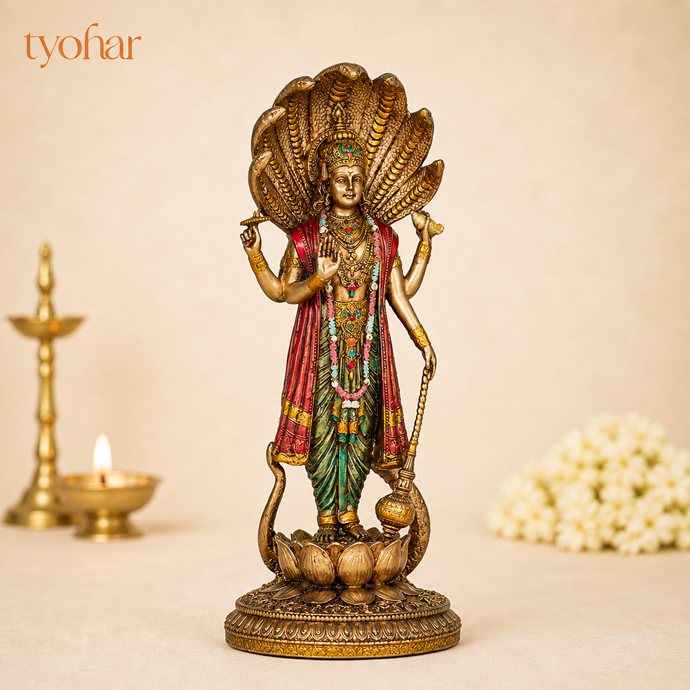 Shree Vishnu Vigraha Antique Idol [12 Inch]