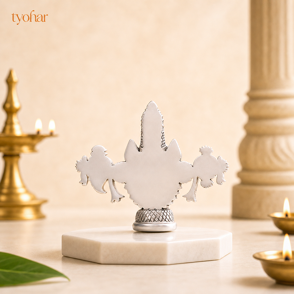 Shree Balaji Face Idol | Pure Silver Plated