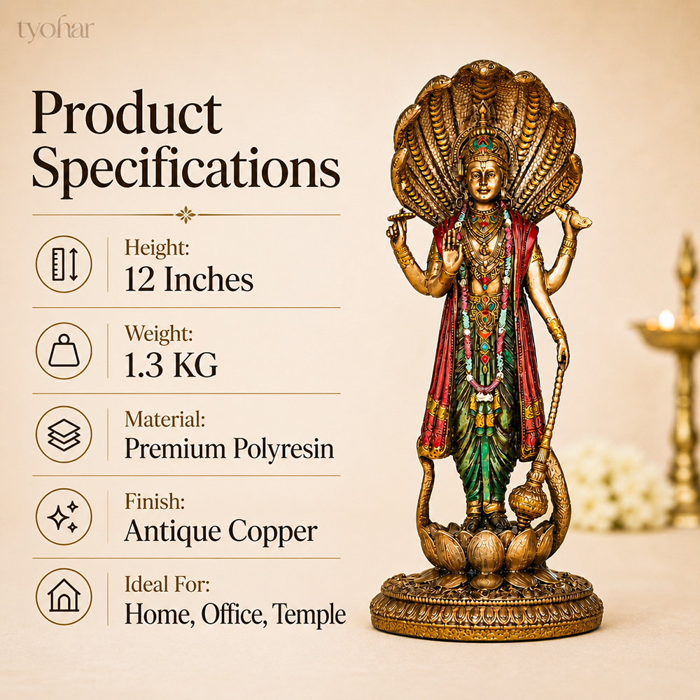 Shree Vishnu Vigraha Antique Idol [12 Inch]