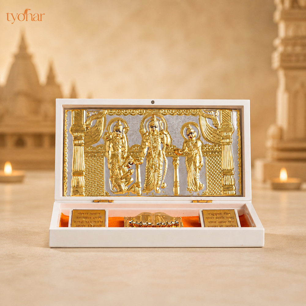 Shree Ram Darbar Pocket Temple | Pure Gold Plated