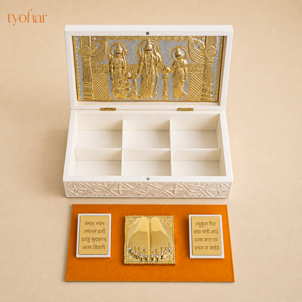 Shree Ram Darbar Pocket Temple | Pure Gold Plated
