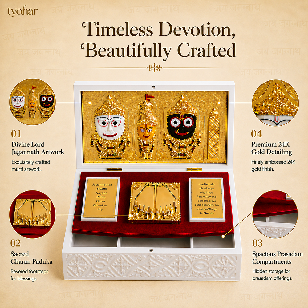 Jagannath Pocket Temple | Pure Gold Plated