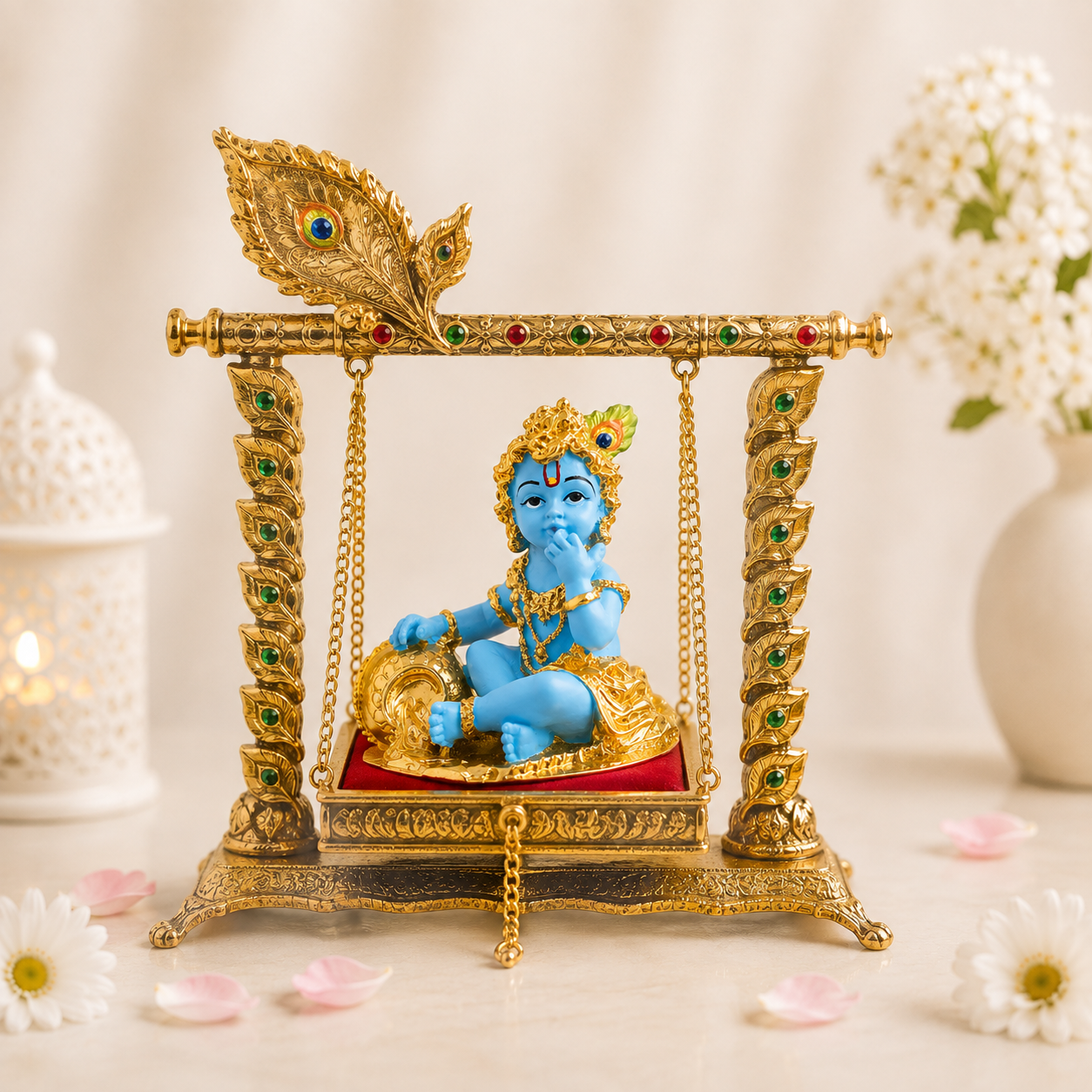 Laddu Gopal Kanha Idol | Pure 24K Gold Plated (Janmashtami Special)