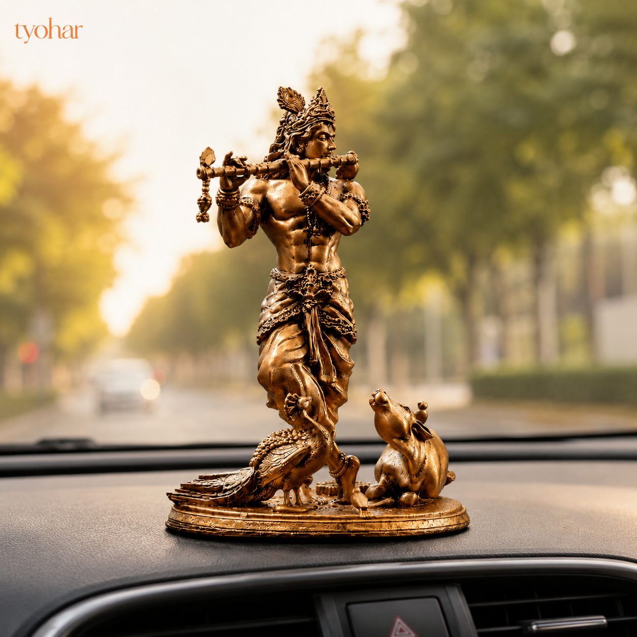 Divine Car Dashboard Idol - Marble Dust Coated