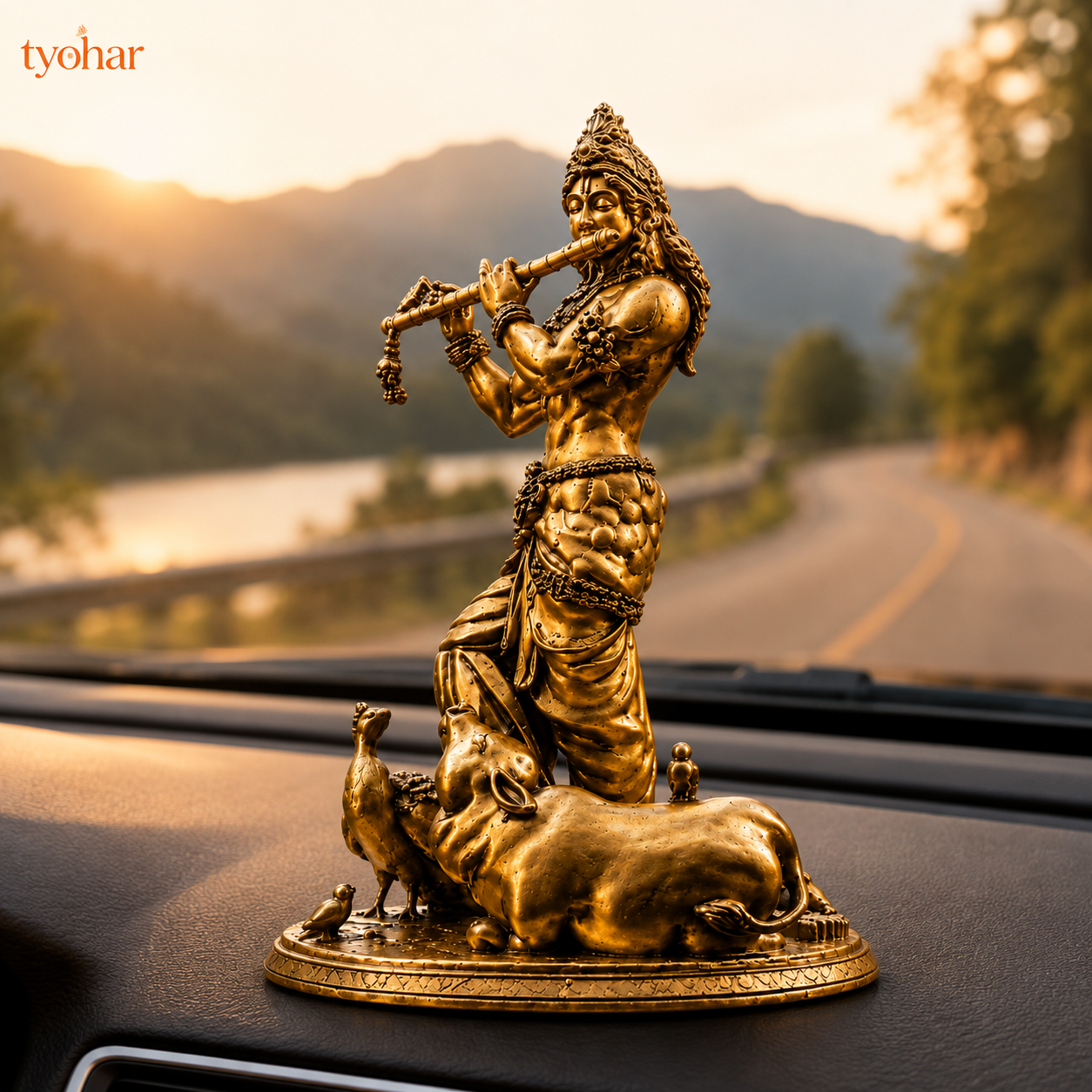 Divine Car Dashboard Idol - Marble Dust Coated