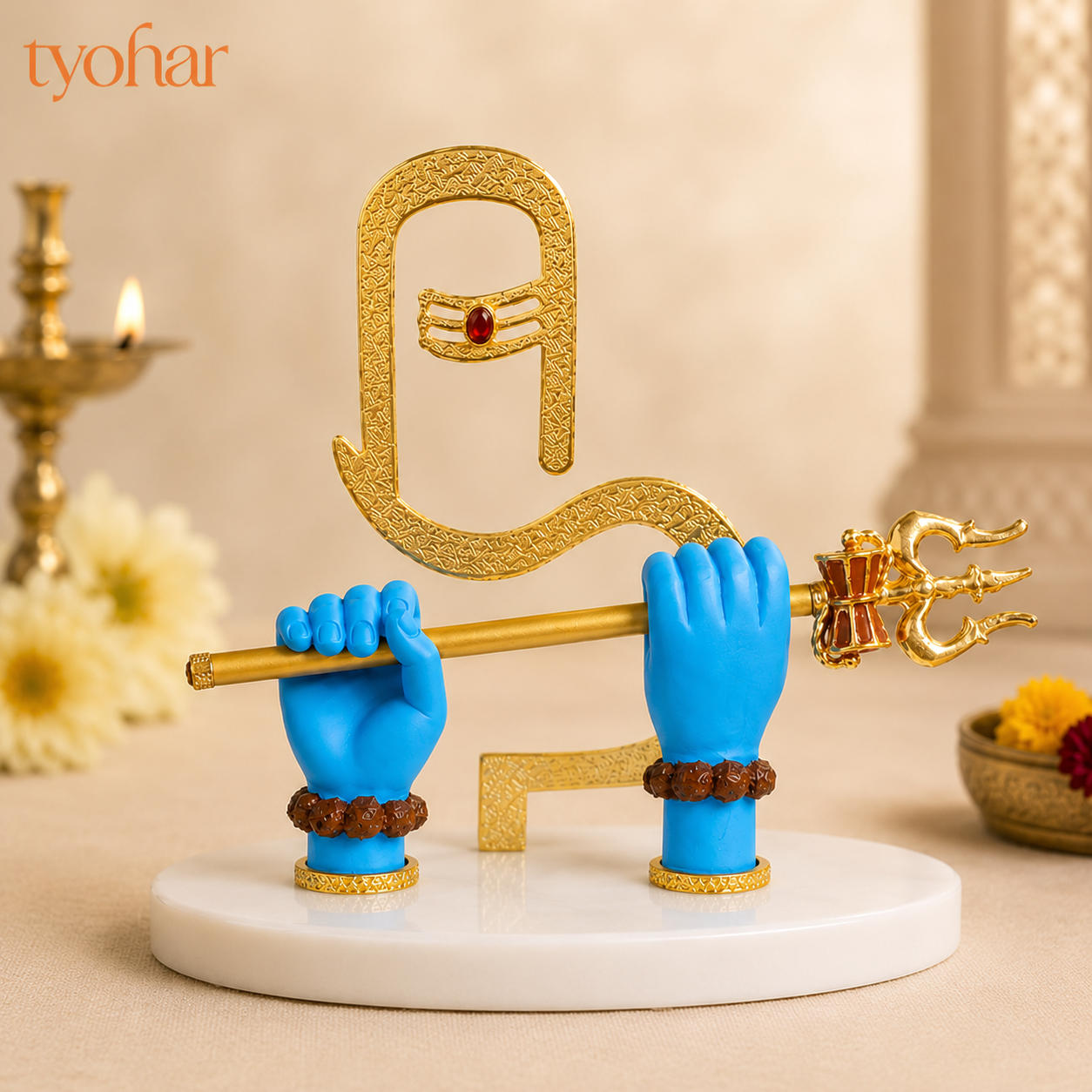 Mahadev's Divine Hands Idol | Gold Plated