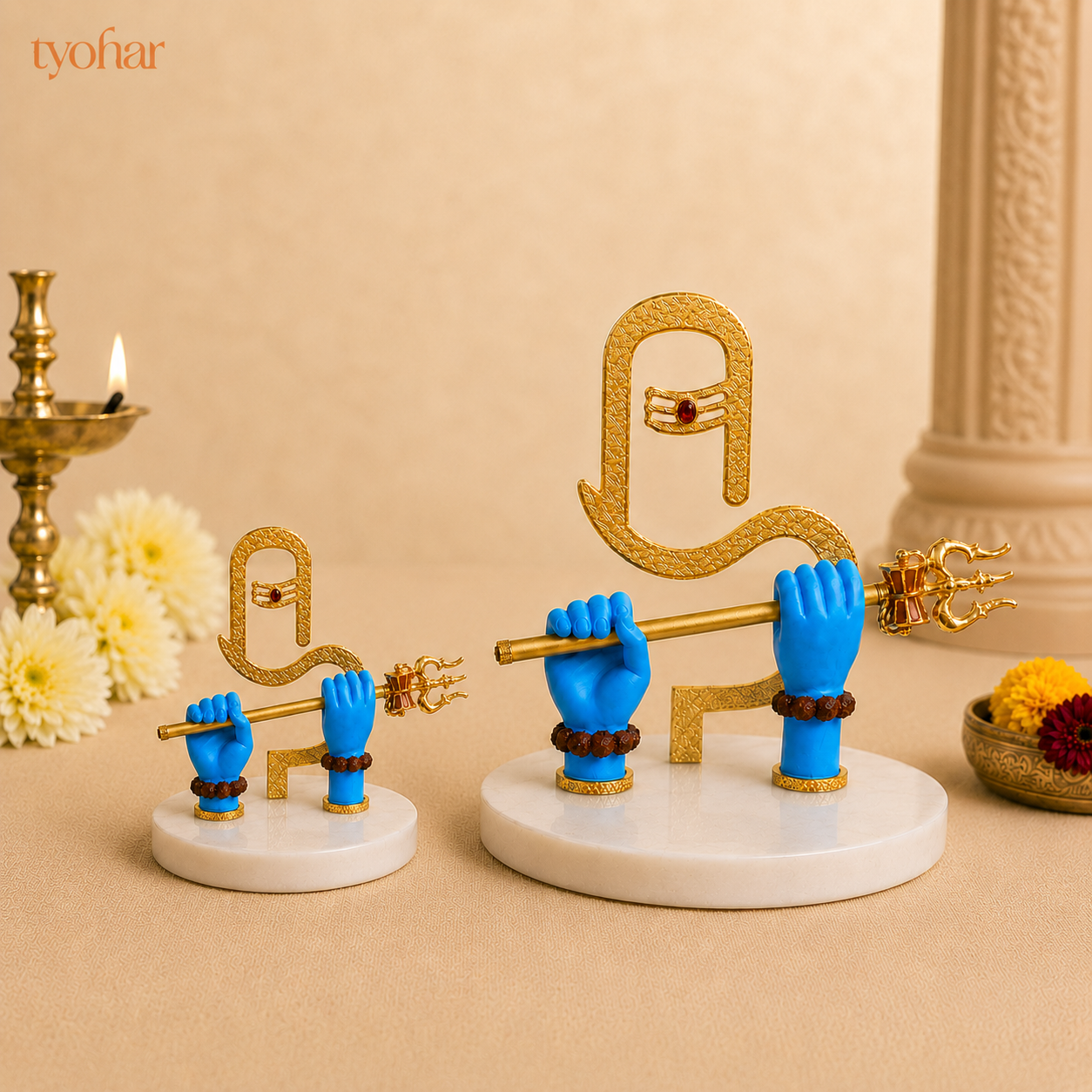 Mahadev's Divine Hands Idol | Gold Plated