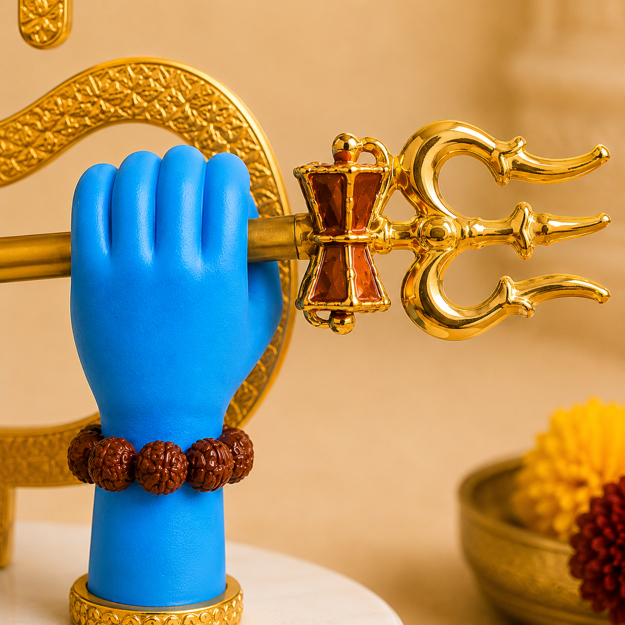 Mahadev's Divine Hands Idol | Gold Plated