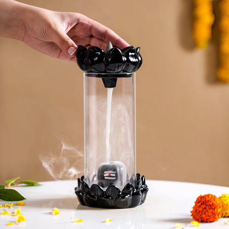 Shivling Smoke Fountain Incense Holder