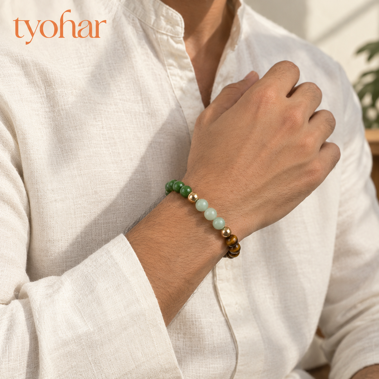 Dhanyog Bracelet | 5 Powerful Crystals + FREE Selenite Plate