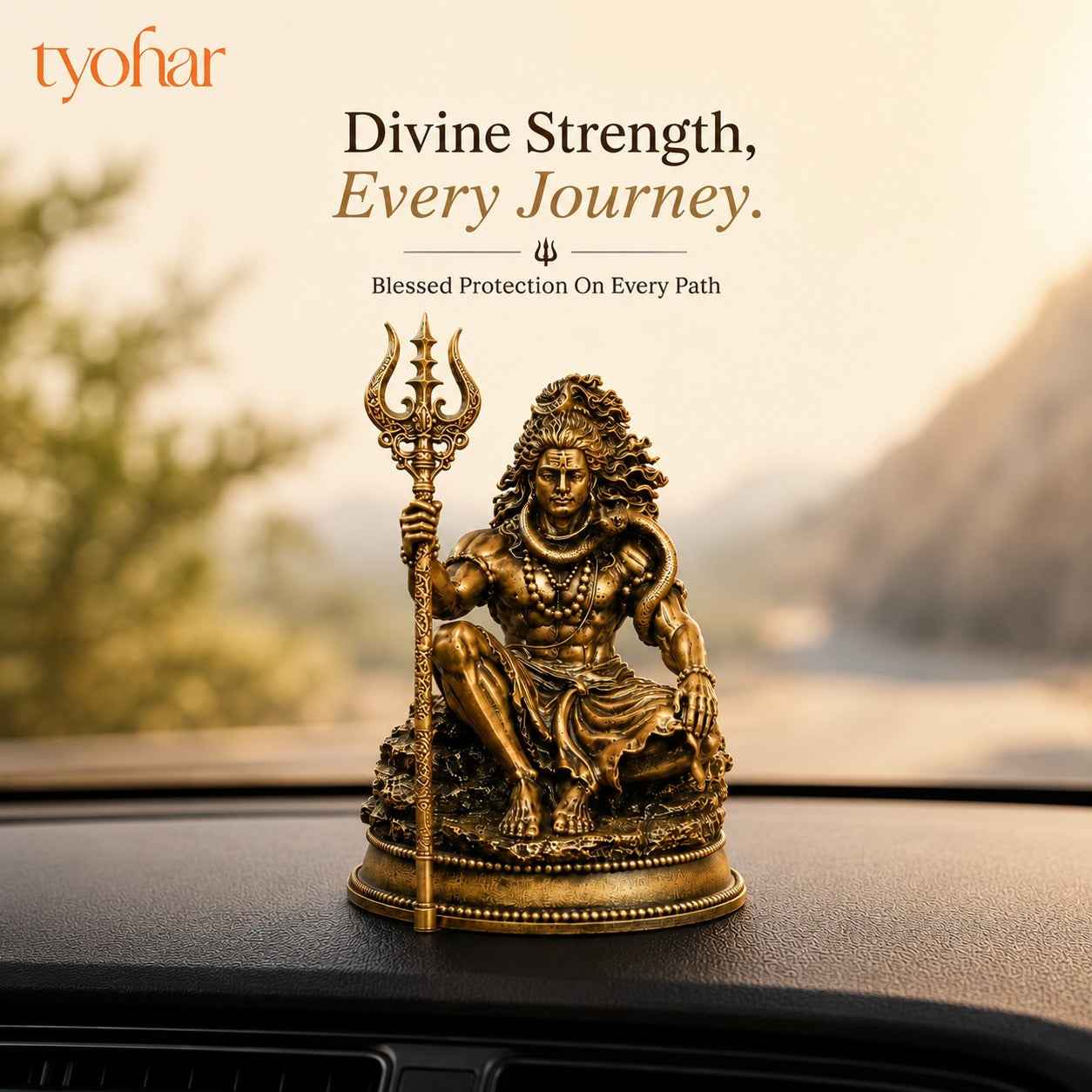 Divine Car Dashboard Idol - Marble Dust Coated