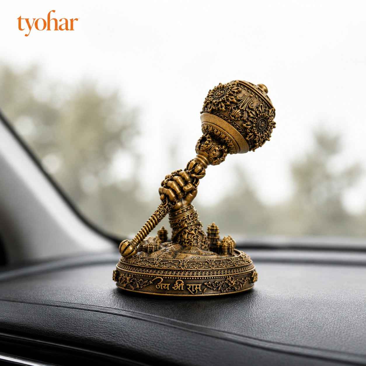 Divine Car Dashboard Idol - Marble Dust Coated