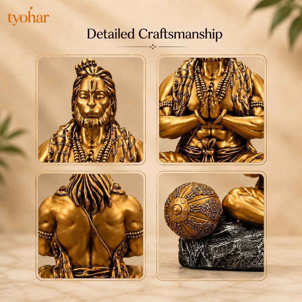 Divine Car Dashboard Idol - Marble Dust Coated