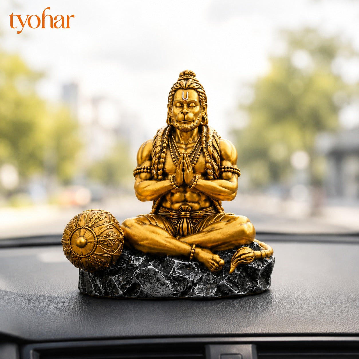 Divine Car Dashboard Idol - Marble Dust Coated