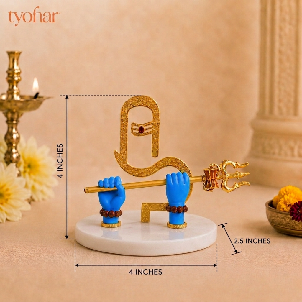 Mahadev's Divine Hands Idol | Gold Plated