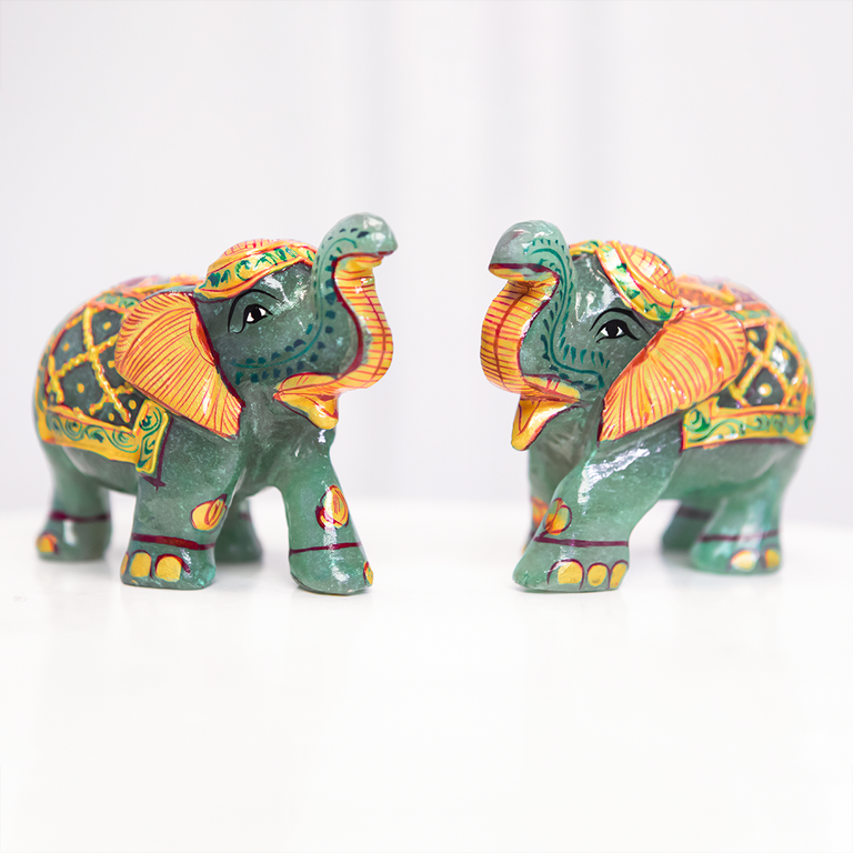 Green Aventurine Elephant