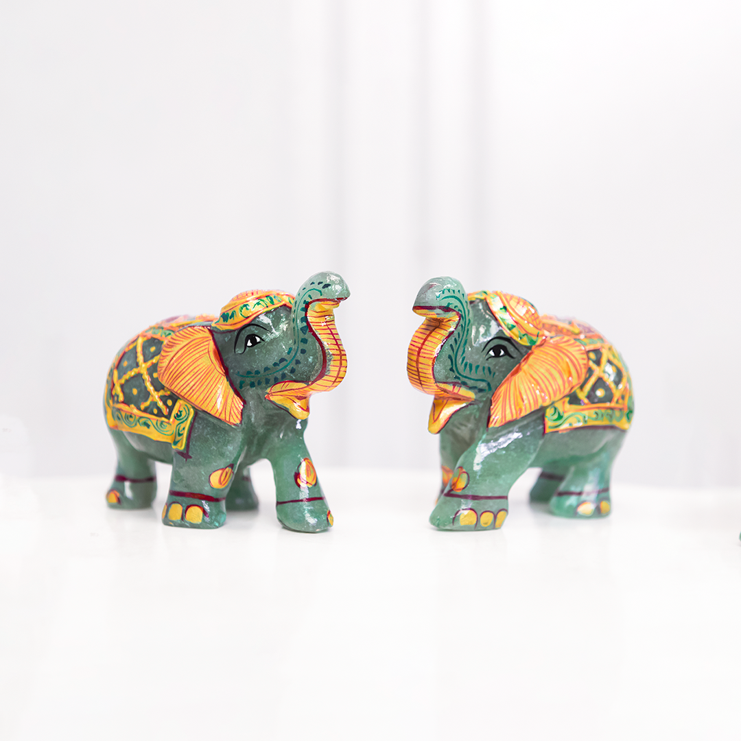 Green Aventurine Elephant