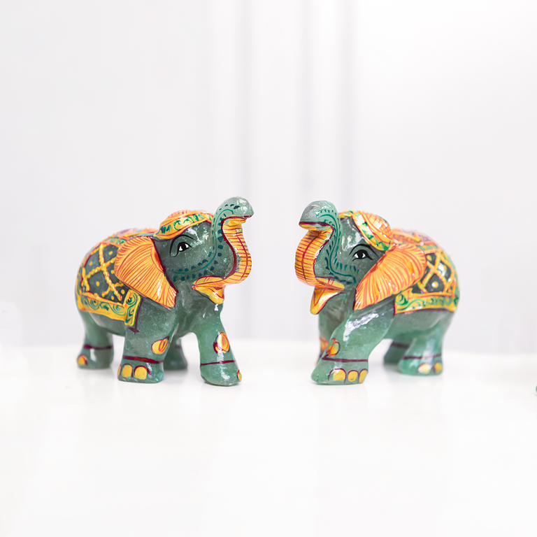 Green Aventurine Elephant