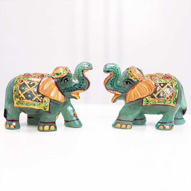 Green Aventurine Elephant