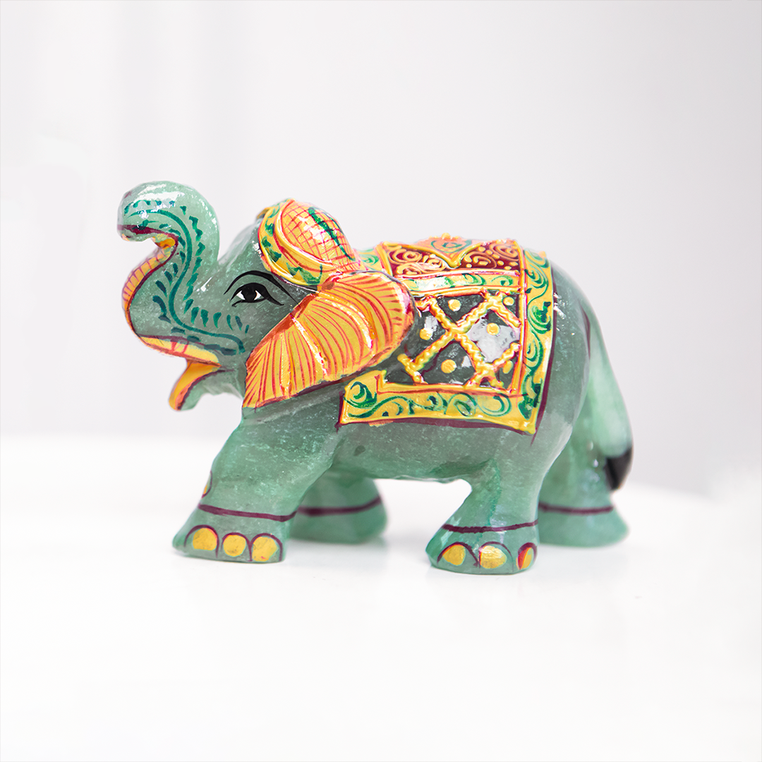 Green Aventurine Elephant