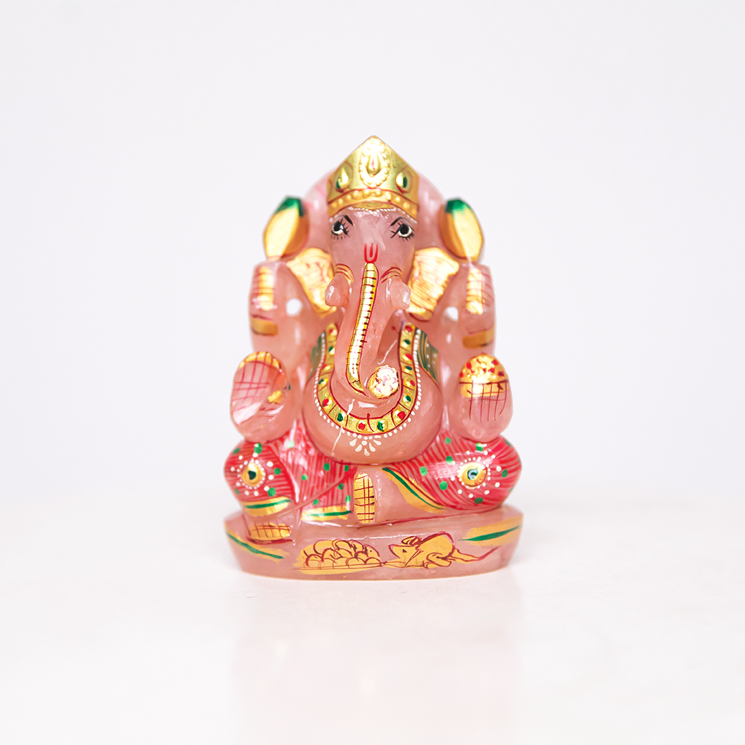 Rose Quartz Ganesha